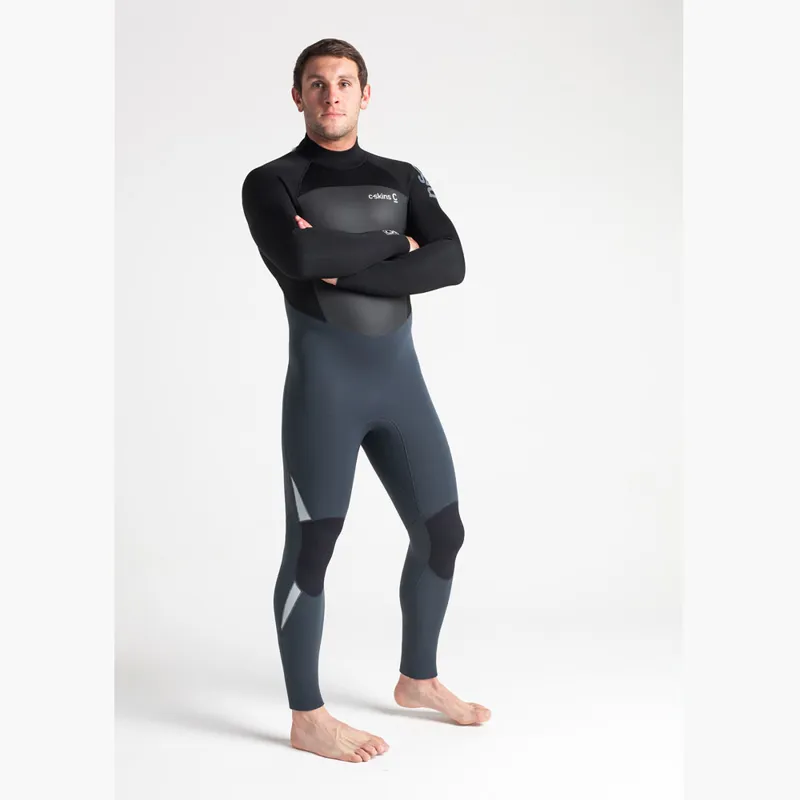 C-Skin Mens Legend 5/4 Back Zip Wetsuit Graphite/Black